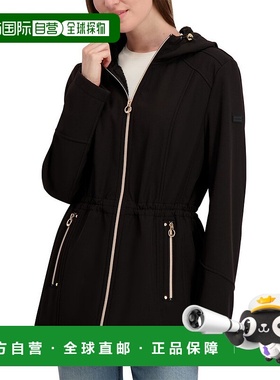 自营Laundry by Shelli Segal  Bonded Softshell Jacket - black