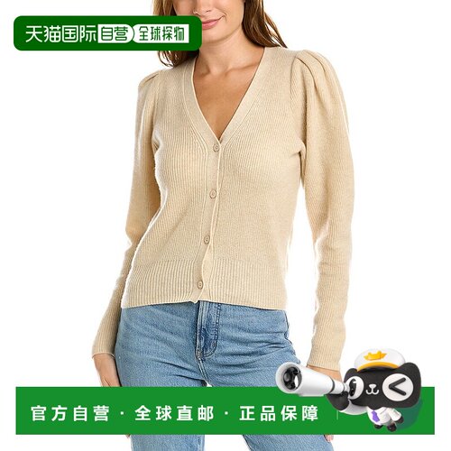 自营 design history设计历史泡泡袖羊绒毛衣 - 米色 美国奥莱直