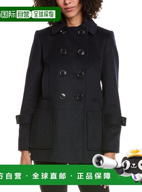 自营Sam Edelman Wool-Blend Peacoat - Blue 外套 美国直发奥莱