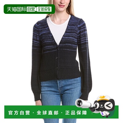 自营Cotton by Autumn Cashmere Gradient Puff Sleeve Cardigan