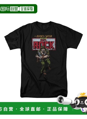 自营 gildanDC Comics Sgt Rock 短袖成人 T 恤/T 恤 - 黑色 美国