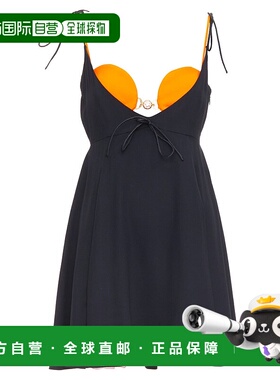 自营 versace范思哲Tresor de la Mer T台红色文胸连衣裙-橙色 美