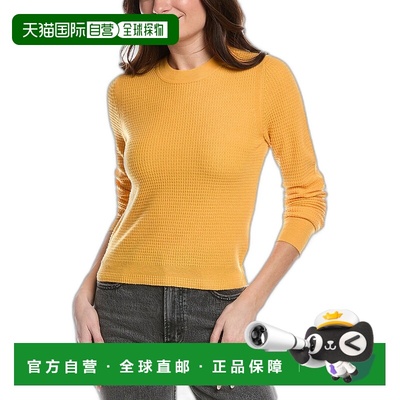 自营 redoneRE/DONE Waffle Slim Wool & Cashmere-Blend Pullove