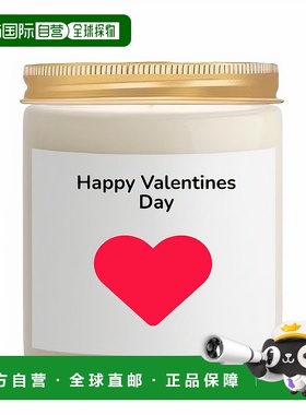 自营 loveryHappy Valentines Day Candle - 10oz Vanilla Scente
