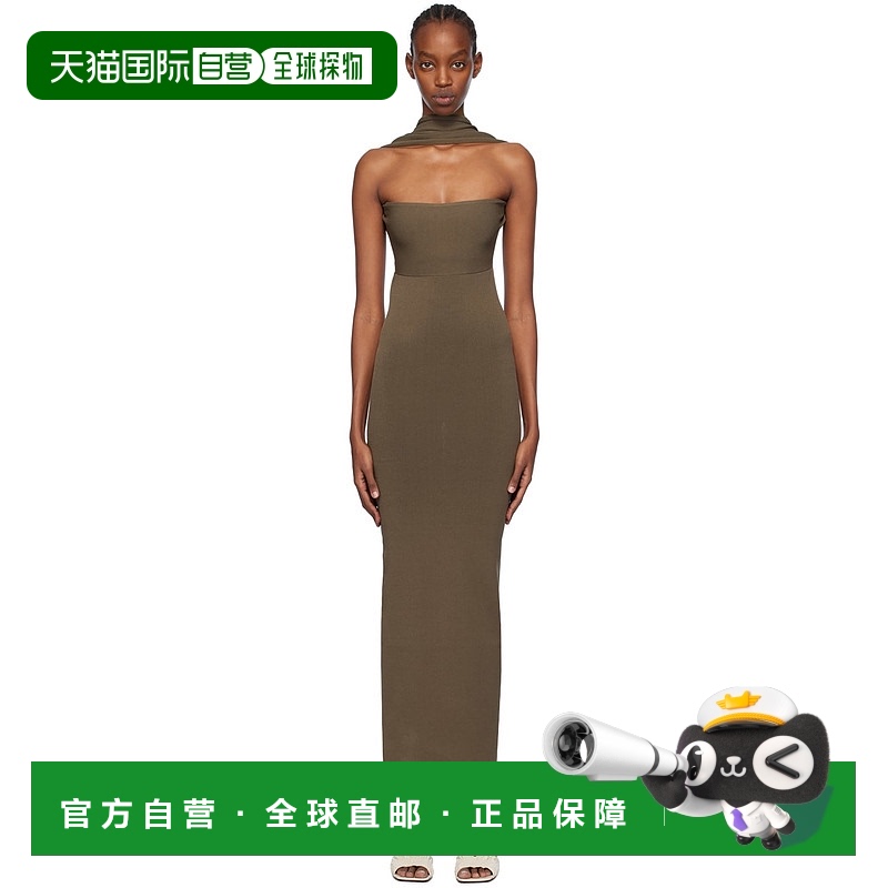 1h可退 香港直邮潮奢 TOTÊME 女士 绿色 Slip-Through 连衣裙 241