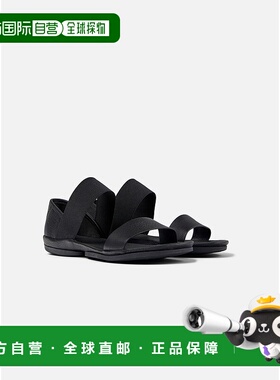 自营camper凉鞋女式露营鞋右Nina-黑色 美国奥莱直发