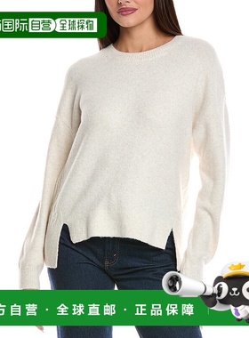 自营 Splendid Stassi电缆镶边毛衣-棕色 美国奥莱直发