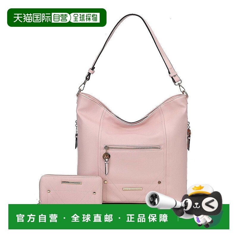 自营mia k collectionMia K的Jordana女式带钱包斜挎包-粉红色 美
