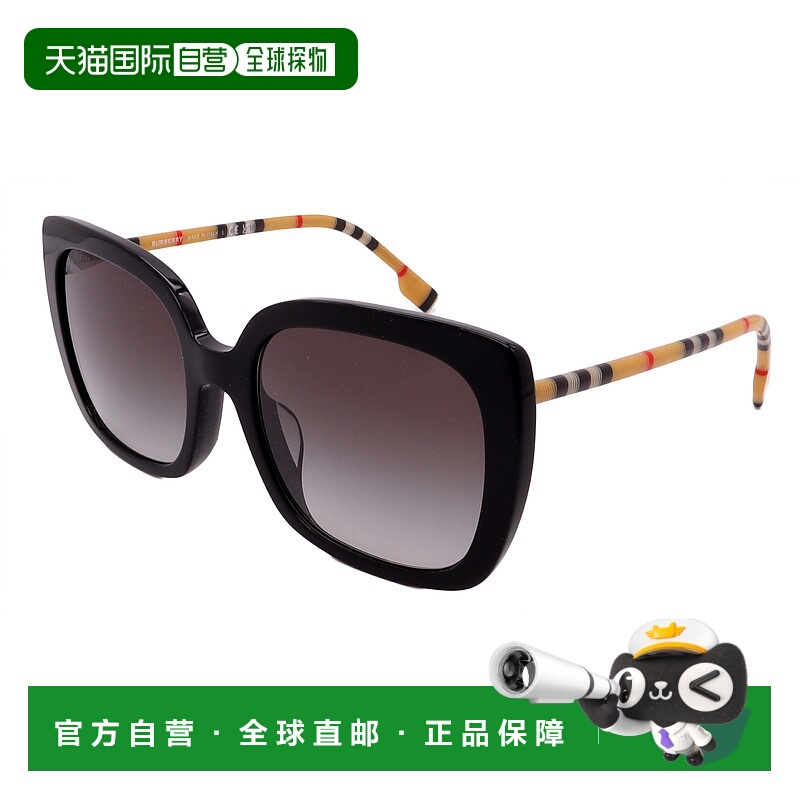 自营 BURBERRY太阳镜BE4323F-38538G-56-20-140非偏振-黑色 美国