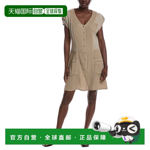 自营XCVI Crevin Mini Dress - brown 美国奥莱直发