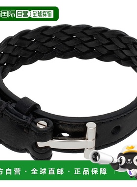 1h可退 香港直邮潮奢 Tom Ford 汤姆 福特 男士 黑色 Woven Leath