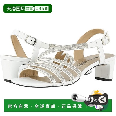 自营 walking cradles行走摇篮Lettie凉鞋女式9.5白色皮革可调节K