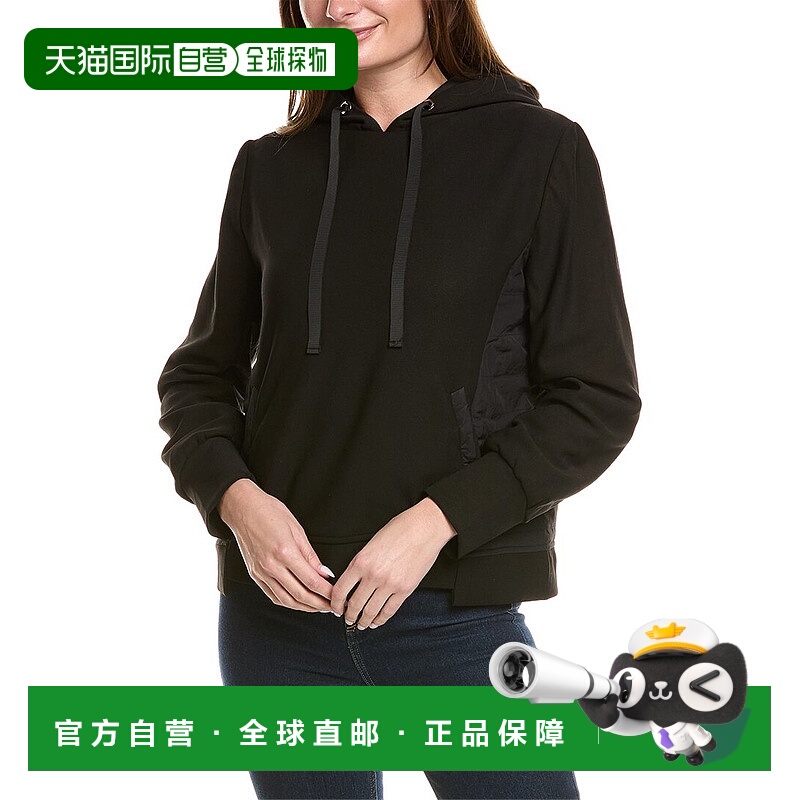 自营Gracia Back Puffer Regular Fit Hoodie - black 美国奥莱直