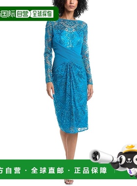 自营Tadashi Shoji Coates Sequin Embroidered Sheath Dress - b