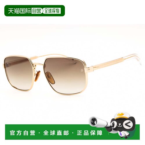 自营david beckhamDB 7121/G/S 0LOJ HA金色/棕色渐变-金色 美国