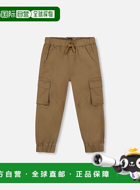 自营deux par deuxTwill Jogger Cargo Pants in Taupe - taupe