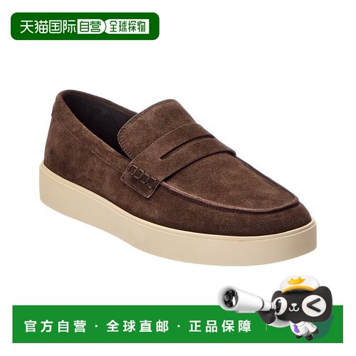 自营Vince Teo绒面革乐福鞋-棕色 美国奥莱直发