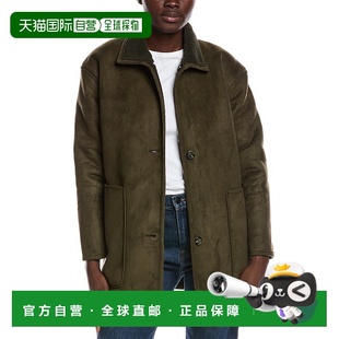 自营SPANX双面羊毛夹克 美国奥莱直发 绿色