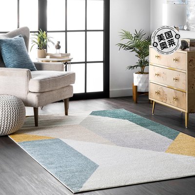 nuLOOM Raegan 现代抽象区域地毯 - 浅灰色 【美国奥莱】直发