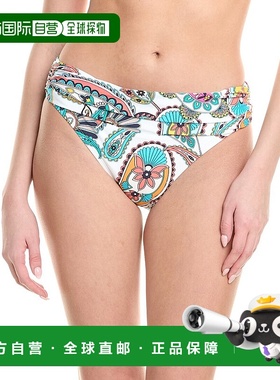 自营 La Blanca Pave The Way Sash Bikini Bottom - multi 美国