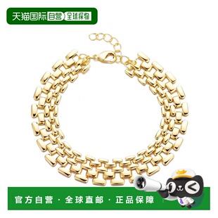自营adornia14k镀金网格链手镯-金色 美国奥莱直发手链