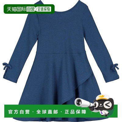 自营vignette蓝绿色儿童Shiloh连衣裙 美国奥莱直发