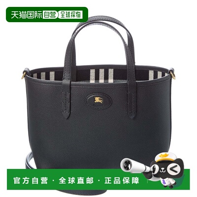 自营Burberry Bloomsbury Reversible Check Canvas & Leather To