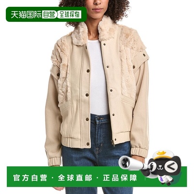 自营Saltwater Luxe Snap-Off Sleeve Wool-Blend Jacket - beige