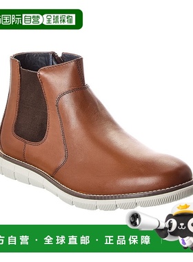 自营Johnston & Murphy Holden Leather Chelsea Boot - brown 美