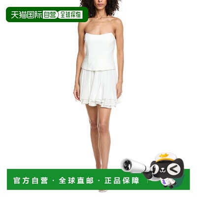 自营Amanda Uprichard Airess Mini Dress - white 美国奥莱直发