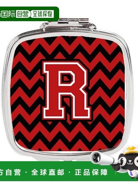 自营 Carolines Treasures CJ1047-RSCM 字母 R 雪佛龙黑色正品