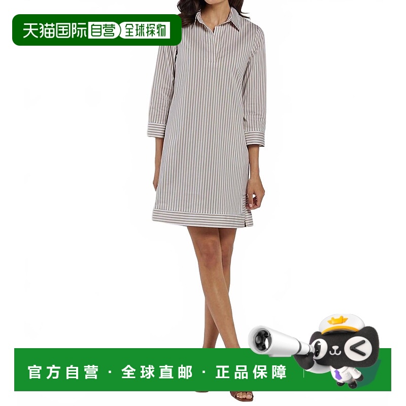 自营jude connallyFinley Mini Shift Dress In Cotton Stripe Sa