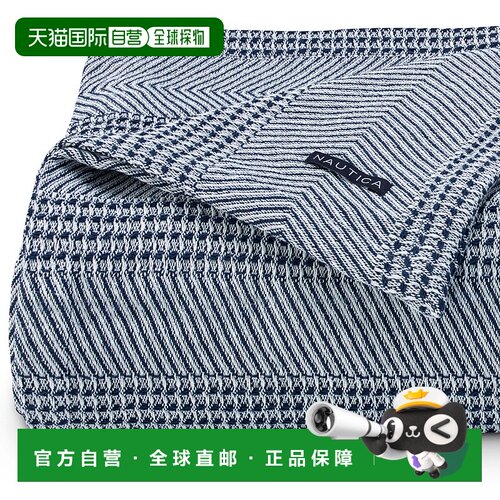 自营 Nautica Chevron 海军蓝全/大号毯子 - 什锦 b 美国奥莱直发