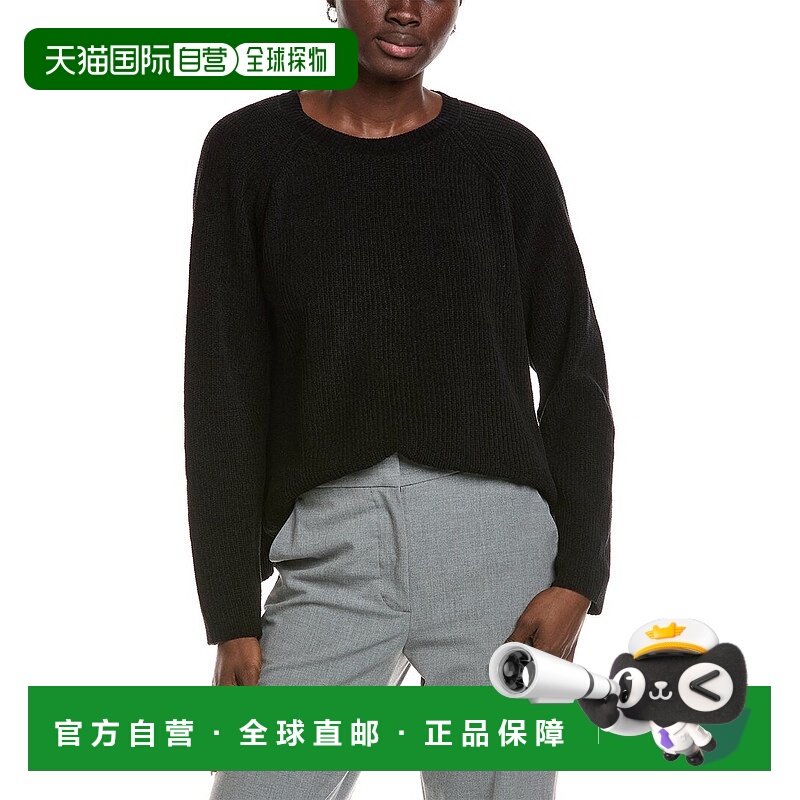 自营EILEEN FISHER Crew Neck Sweater - black 美国奥莱直发
