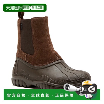 自营 La Canadienne粉防水绒面靴-棕色 美国奥莱直发厚底鞋女靴