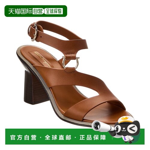 自营salvatore ferragamoFerragamo Mapi 皮革凉鞋 - 棕色 美国奥