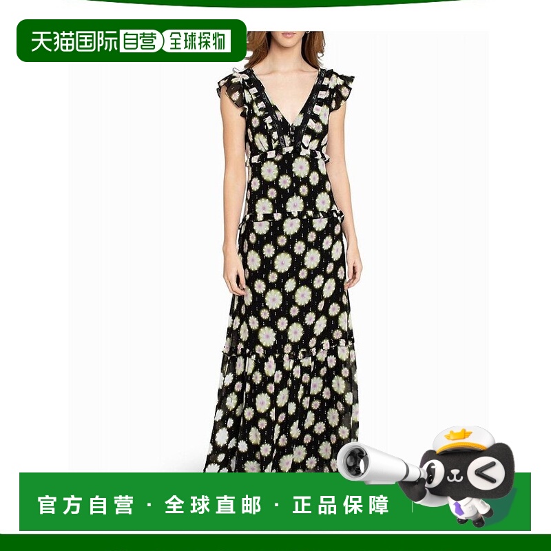 1h可退 【美国直邮】nicole miller 女士 连衣裙真丝长裙