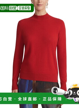 自营Lafayette 148 New York Metallic Trim Mock Neck Sweater -