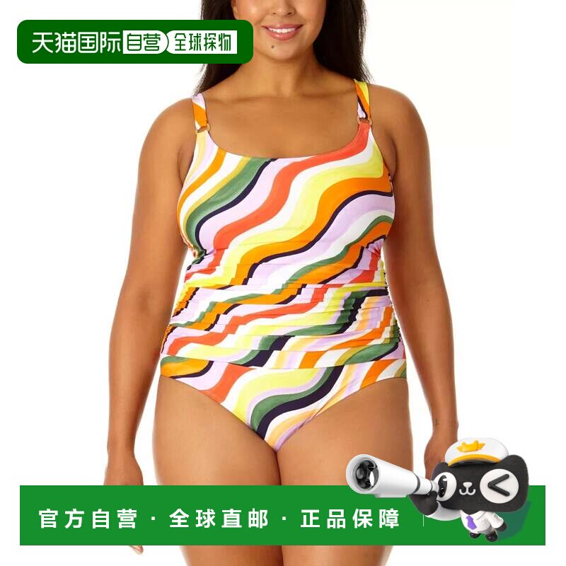 自营Anne Cole内衣一件套女式多弹力泳衣GBO2291-多 美国奥莱直发图片