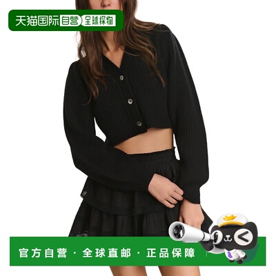 自营LoveShackFancy Avignon Wool & Cashmere-Blend Crop Cardig