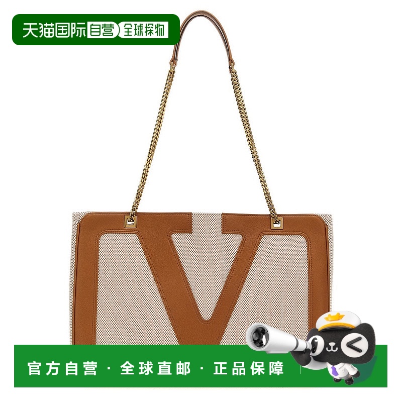 自营 valentino garavani“Viva Superstar”Midi购物袋-棕色 【