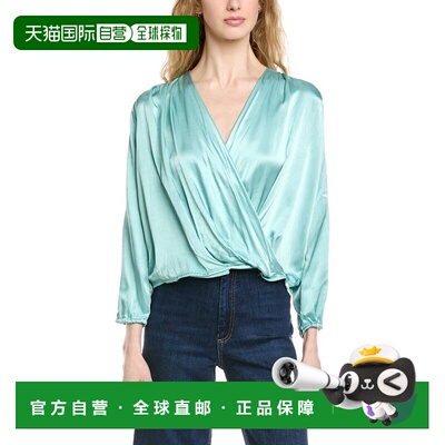 自营Michael Stars Vita Surplice Top - blue 美国奥莱直发上衣