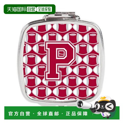 自营Carolines Treasures CJ1065-PSCM 字母 P 足球深红色&#正品