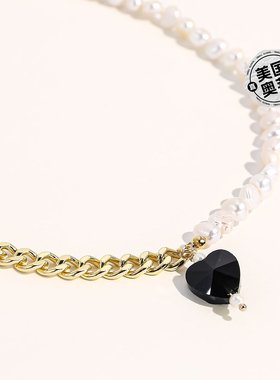 joey babyKuro 心形项链 - 黑色 【美国奥莱】直发