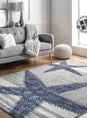 nuLOOM Thomas Paul Power 隐现海星区域地毯 - 灰色 【美国奥莱