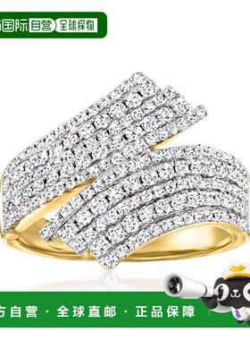 自营Ross-Simons Diamond Bypass Ring in 14kt Yellow Gold - wh