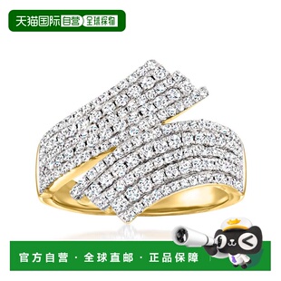 自营Ross-Simons Diamond Bypass Ring in 14kt Yellow Gold - wh