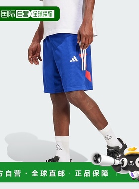 自营adidas House of Tiro Nations男式套装短裤-半透明蓝/白/纯