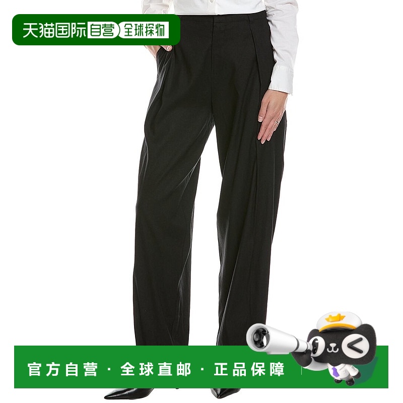 自营 rag & bone Donovan Linen-Blend Pant - black 美国奥莱直