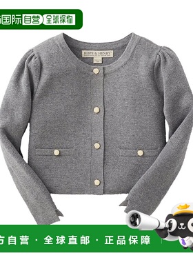 自营 hope & henryHope&Henry Milano针织开衫-灰色 美国奥莱直发